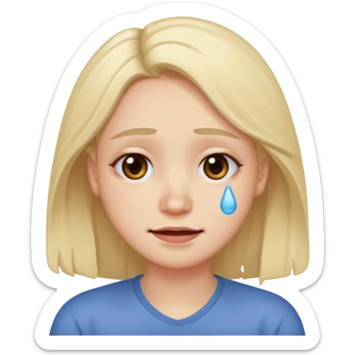 sad emoji with bruise under eye
no i would like skmilar to smiling face holding up tears sticker