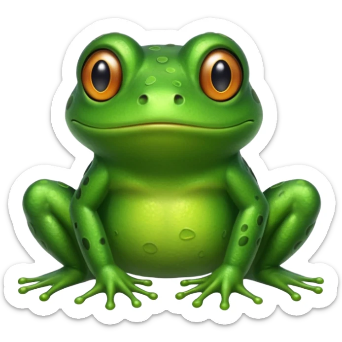 Frog sticker