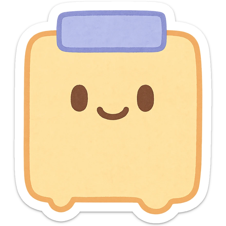 pastel watercolor sticky note, soft kawaii style, Japanese stationery, full body, no face, no hands, no legs, no character expression sticker