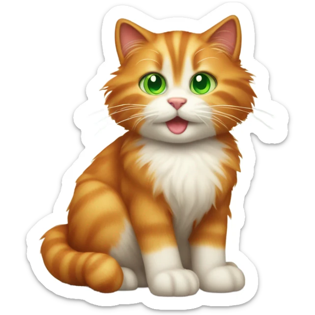 Ginger cat sticker