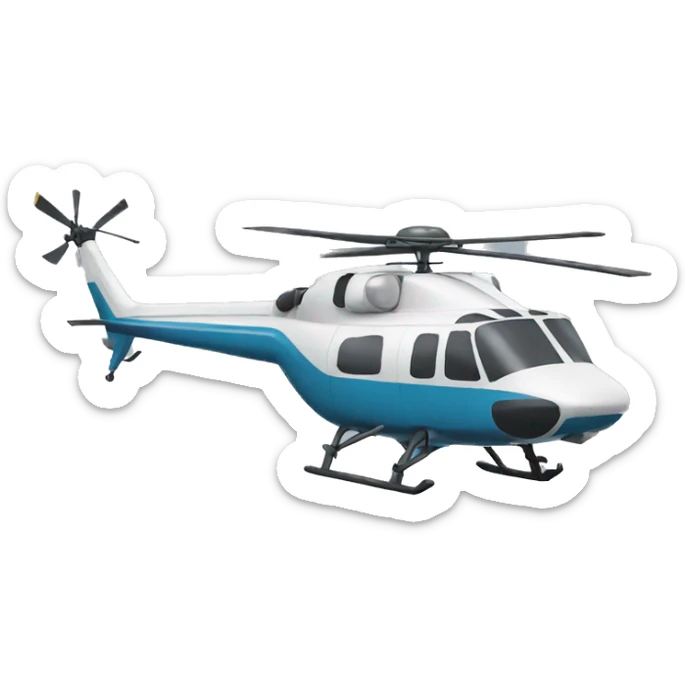 Helicopter sticker