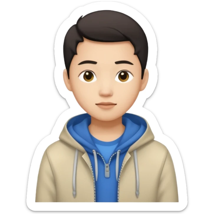 archetype for a young adult: Asian individual age 18-22yr. Freed up from financial pressures, focus on lifestyle and aesthetics and freely acknowledge they are still transitioning into adulthood 

 sticker