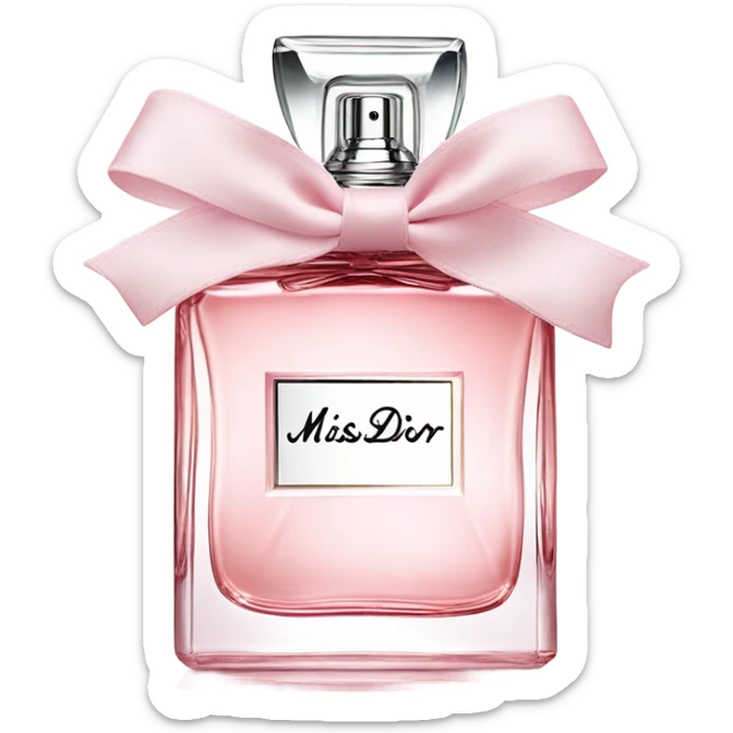 Miss dior perfume sticker