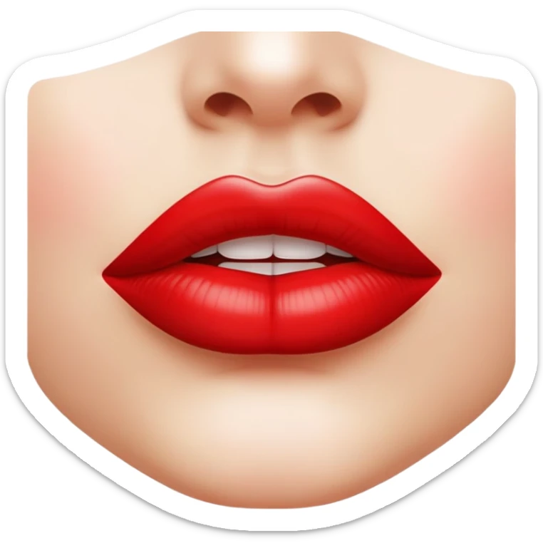 Woman lips sticker