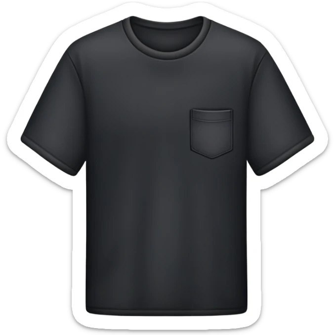 Black shirt sticker