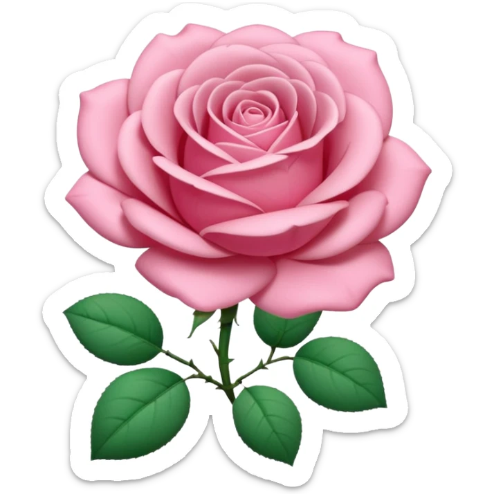 A 3D cartoon rose-pink women’s top with short sleeves, soft fabric texture, gentle lighting, isolated on plain background.negative: rose flower. sticker