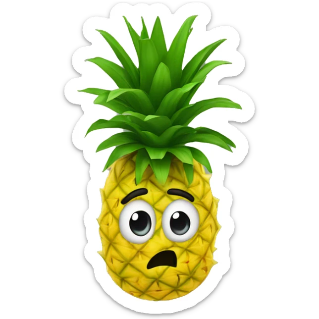 Upside down pineapple  sticker