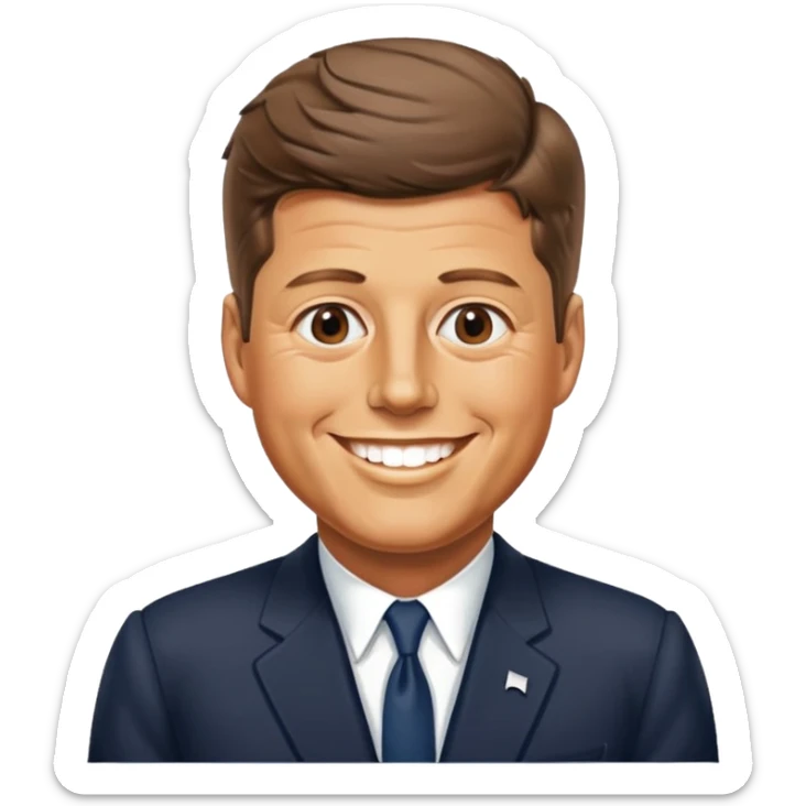 John F Kennedy, 35th president of the United States sticker
