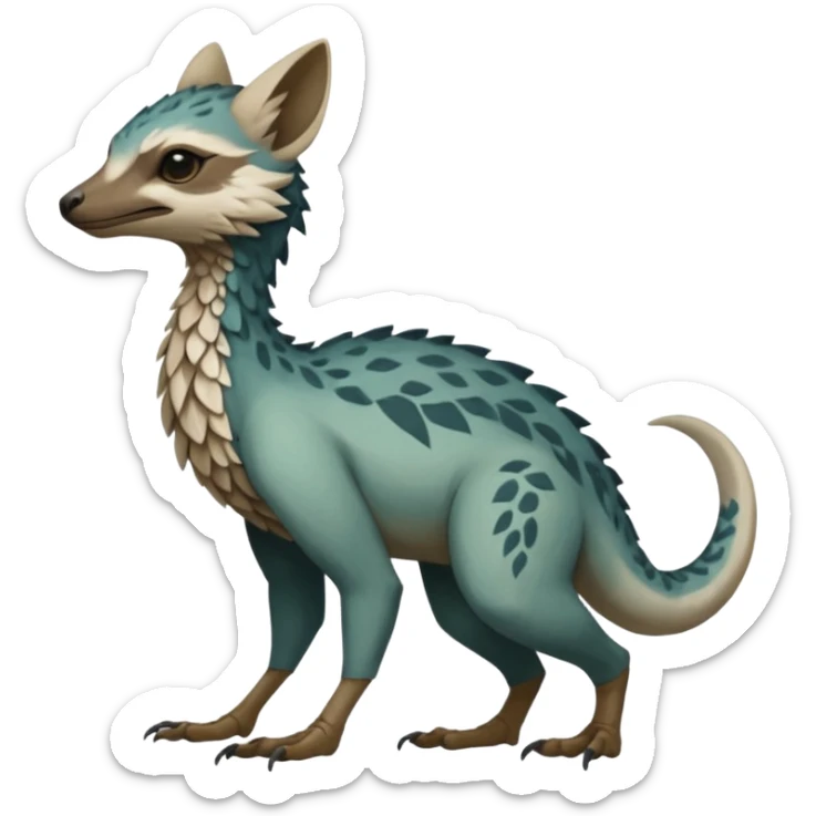 Modern Realistic Rare Fantasy Vernid-Trico-species by LiLaiRa full body sticker