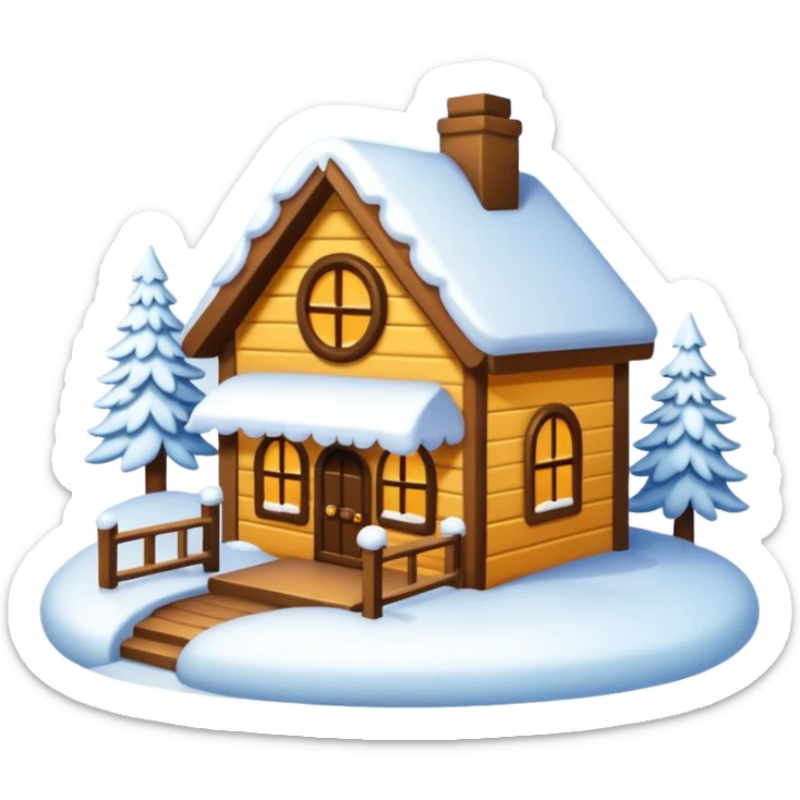 Winter season things sticker