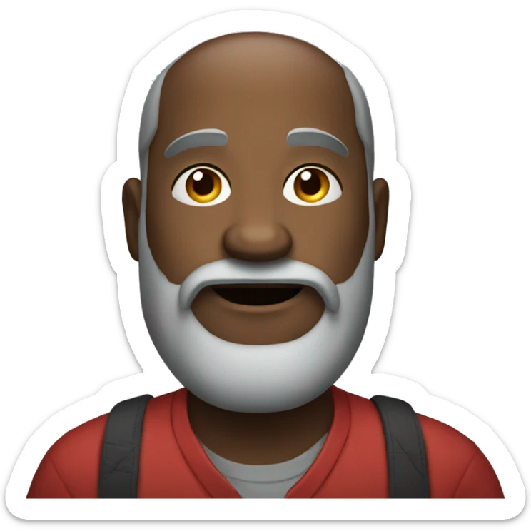 Create an emoji of a man who is big fan of apple mobiles  sticker