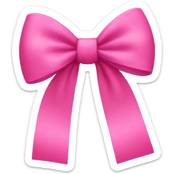 pink bow sticker
