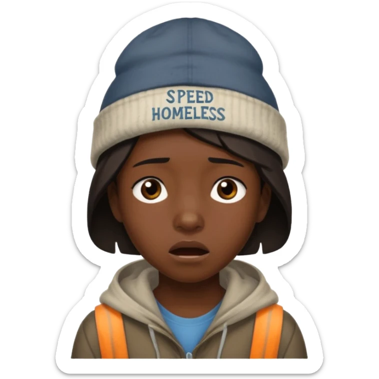 Do a emoji about the meme of the streamer speed “Speed I need this my mom is kind homeless” sticker