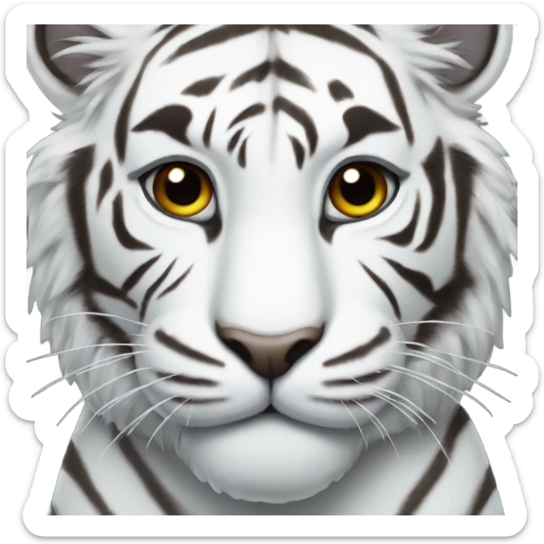 White tiger  sticker