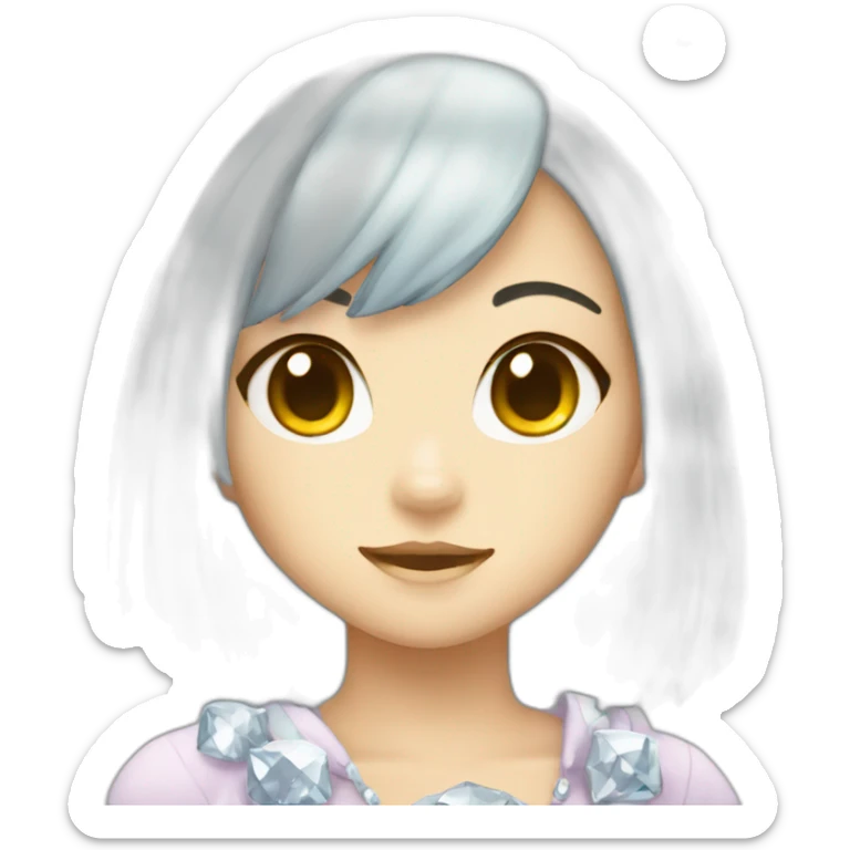 diamond neko girl sticker