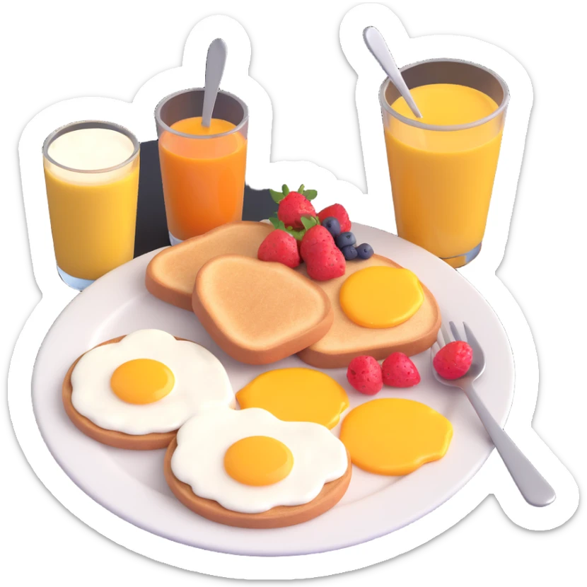 breakfast sticker