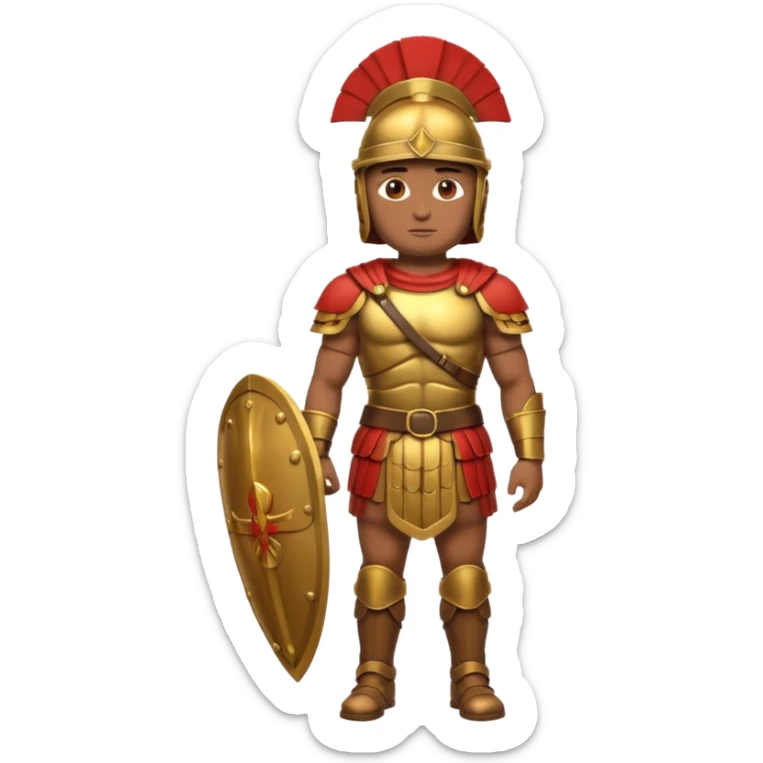 emoji de soldado romano alto y fuerte cuerpo entero sticker