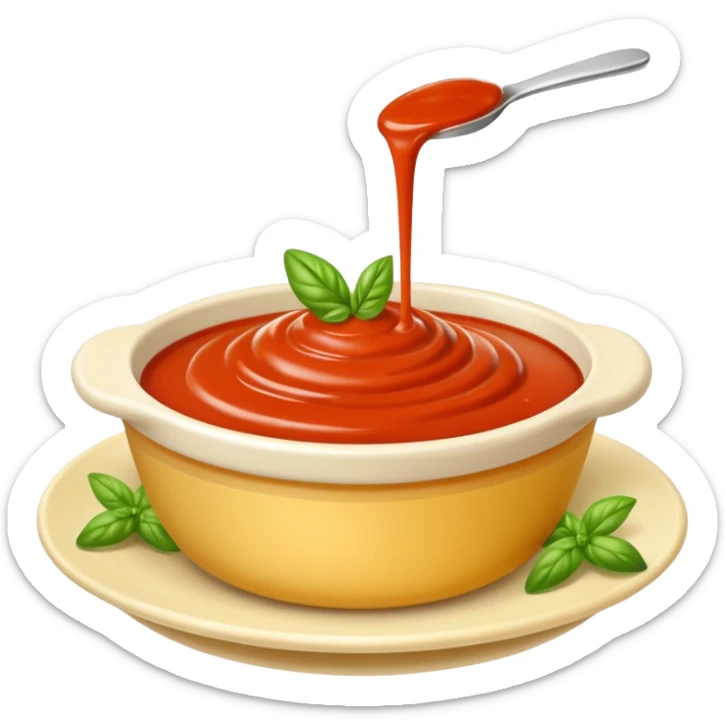Creamela con più sugo e senza il basilico o qualsiasi cosa verde sopra  sticker