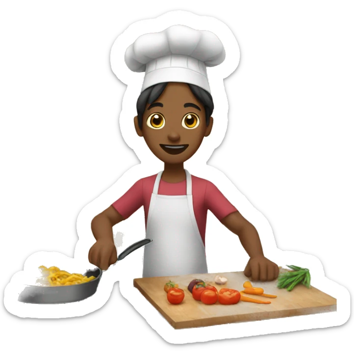 Me cooking sticker
