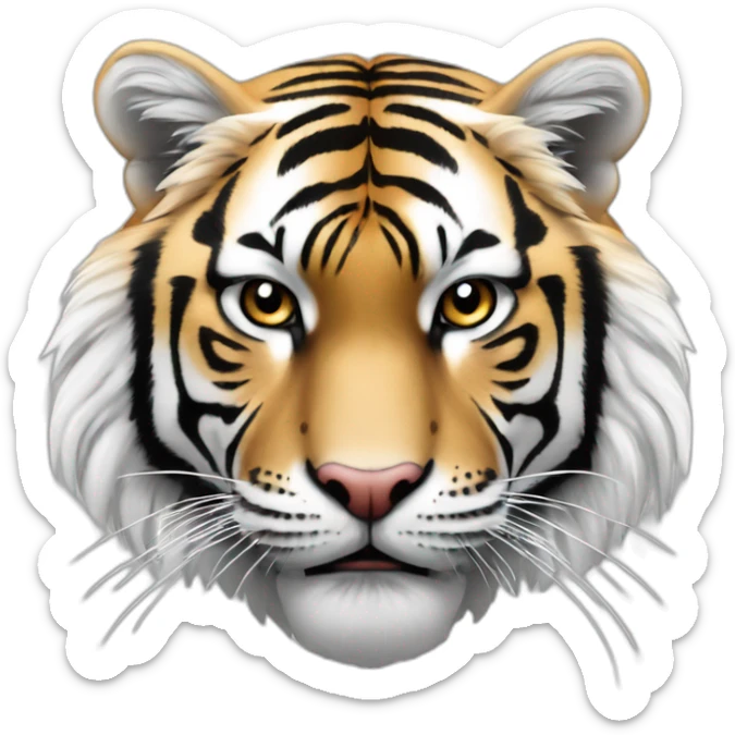 Un tigre blanc qui fait de la foudre sticker