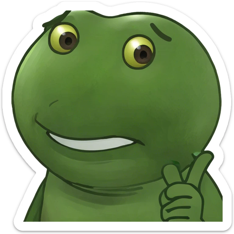 Ein Emoji der süß guckt mit Herzen um ihn herum sticker