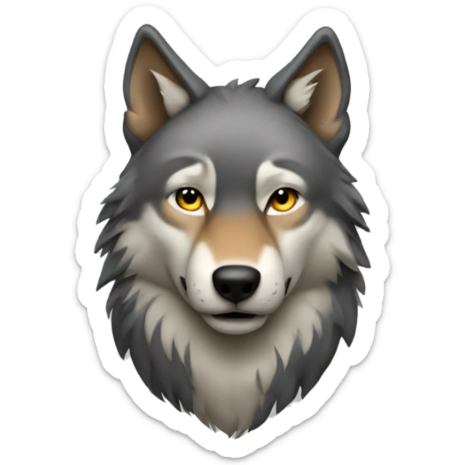 Wolf sticker