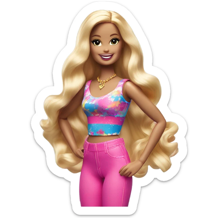 barbie sticker