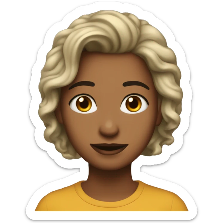 soy una chica muy guapa can la piel un poquito morena soy una chica me gusta mucho el color negro sticker