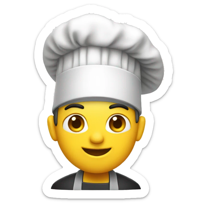 gorro de chef sticker