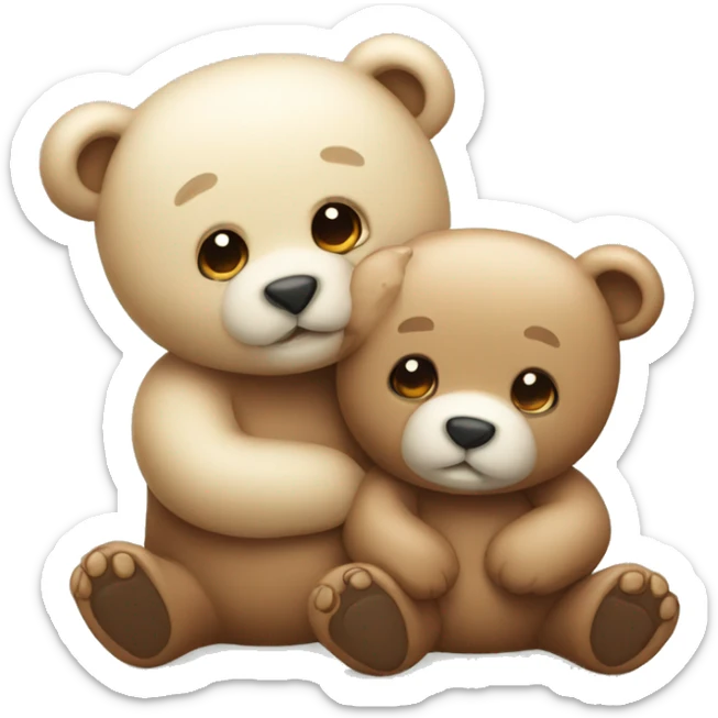 Cute bears like friends sticker