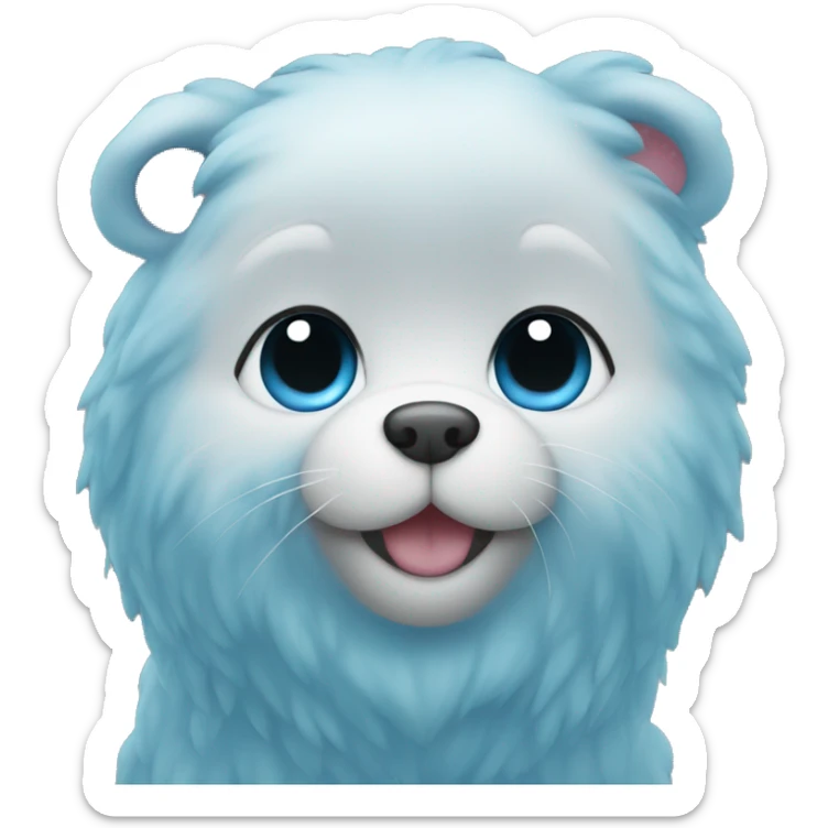 Cute Blue heart  sticker