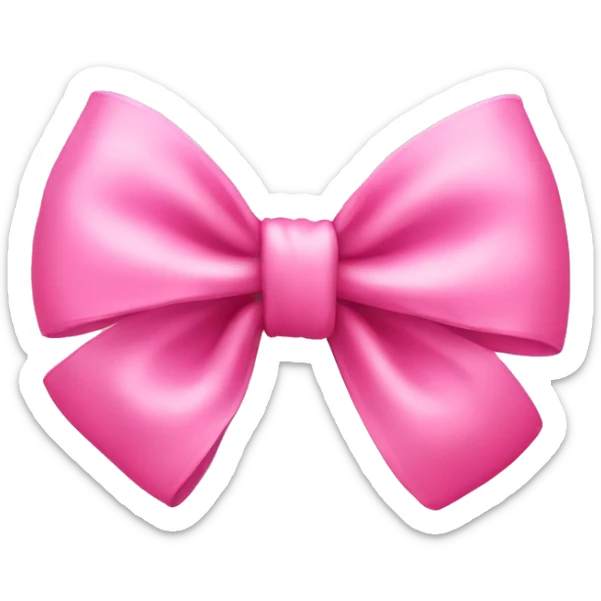 Cute pink bow sticker