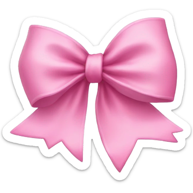 pink bow sticker