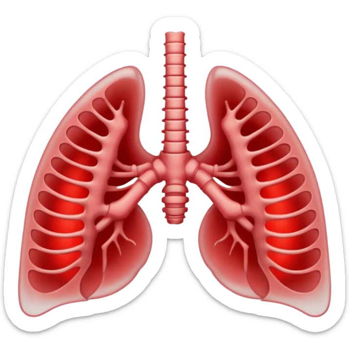 Minimalist emoji-style sticker of a ribcage x-ray with a curled-up demon inside, lines in faint white on black background, subtle red eye glow



 sticker