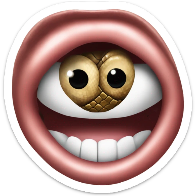 Taylor Swift reputation era closeup snake coming out of his mouth sticker