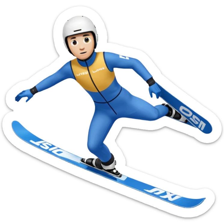 chce motikona skoczka narciarskiego jak w dsj2.pl z gry deluxe ski jump 2  sticker