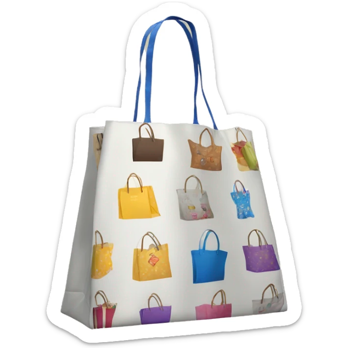 Shopping bags with the Victoria motif girdles Shopping bags with the Victoria fajas sticker