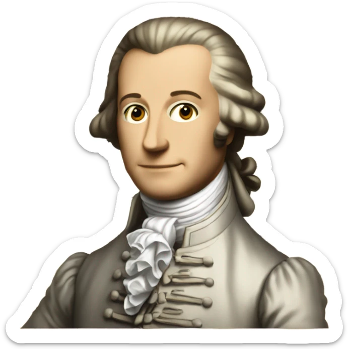 A lost poster with a picture of Mozart as the missing person.  sticker