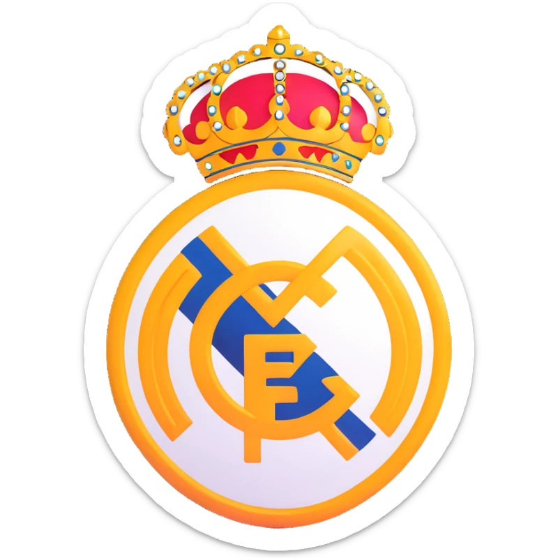 Real Madrid logo sticker