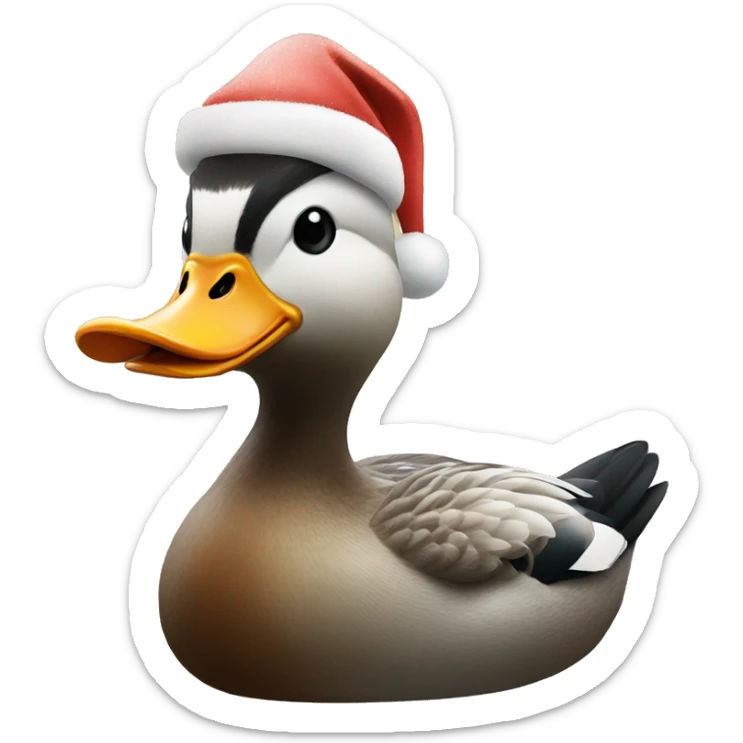 Duck Christmas  sticker