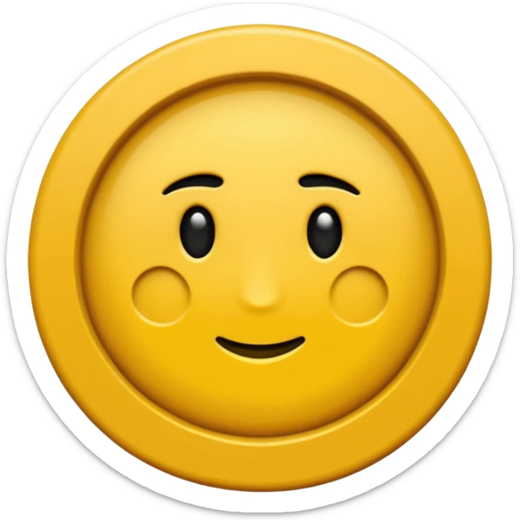 Le rond il est jaune foncé sans aucune forme de visage et mettez ensuite une étoile noire au milieu  sticker