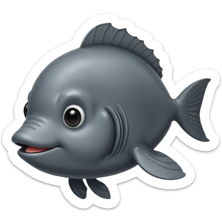 Mole fish sticker