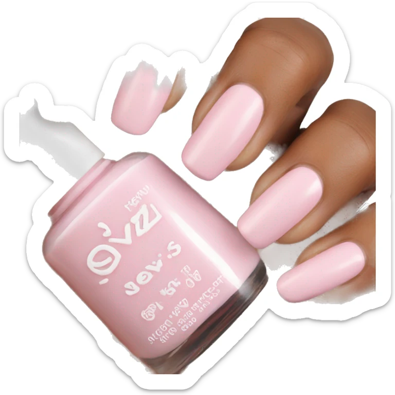 Light pink nails sticker