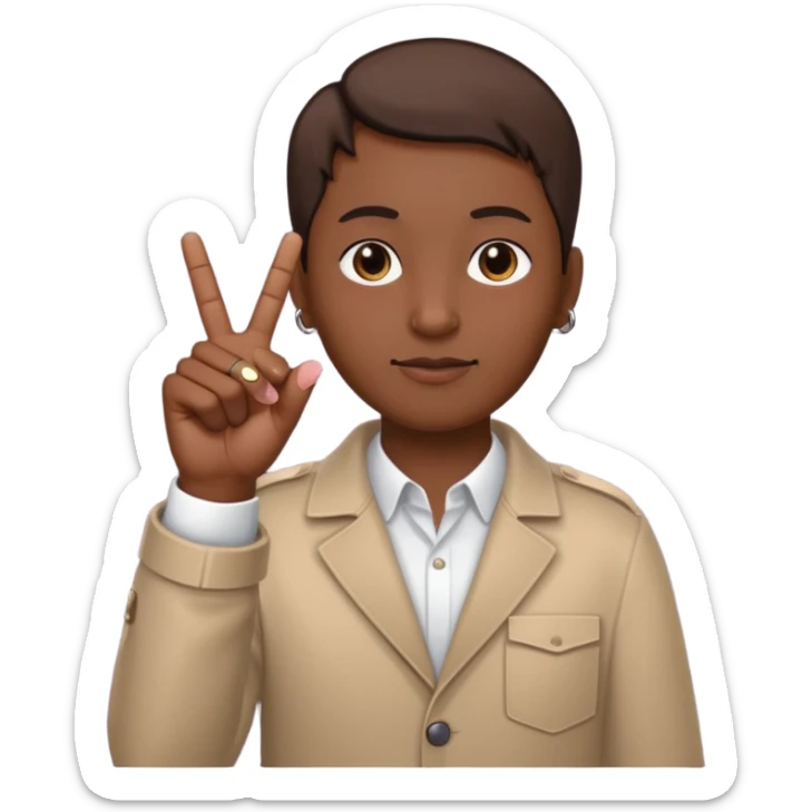 A yvl hand signal, it is commonly used by members of opium, a music company. Members are Playboi Carti, Ken Carson and Destroy Lonely. The signal is done by having the Thumb, pointer and Middle finger up and the index and pinky finger down. sticker