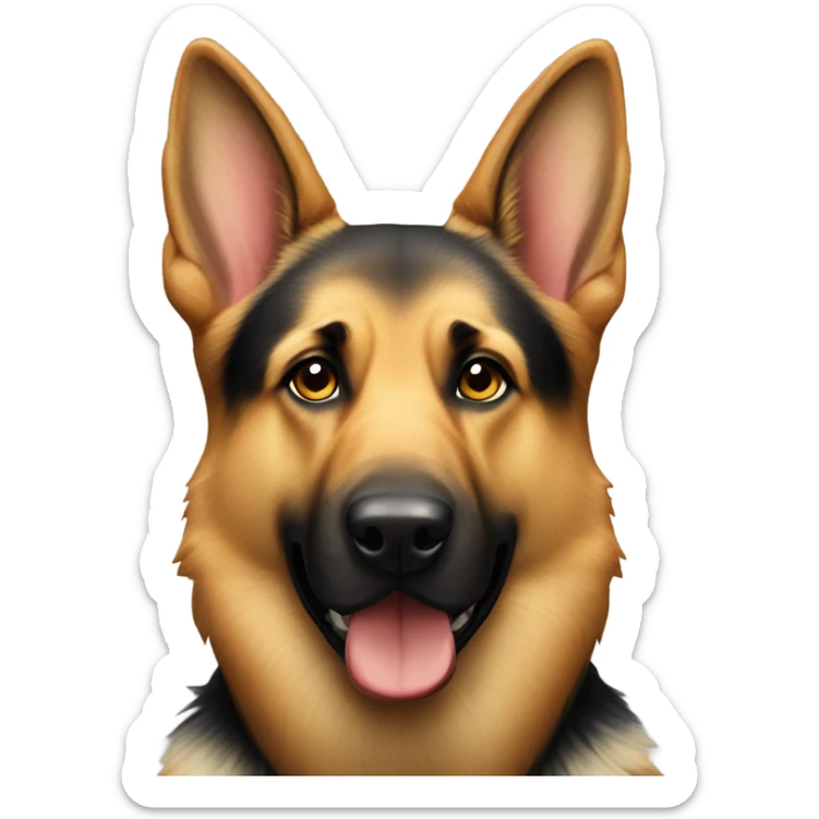 German shepherd dog weighs 90 pounds good boy wearing American flag bandana  sticker