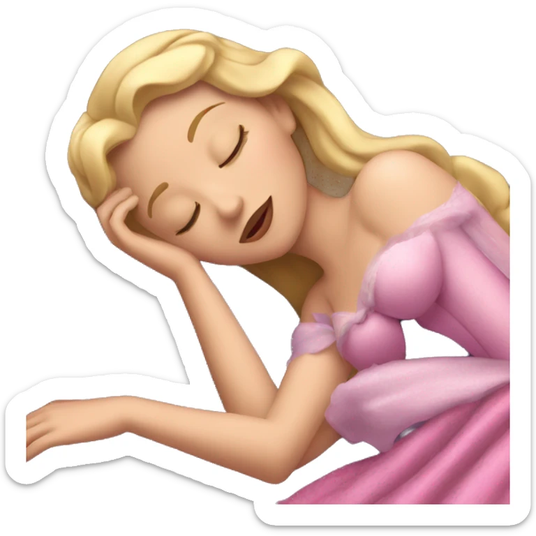 Sleeping beauty sticker