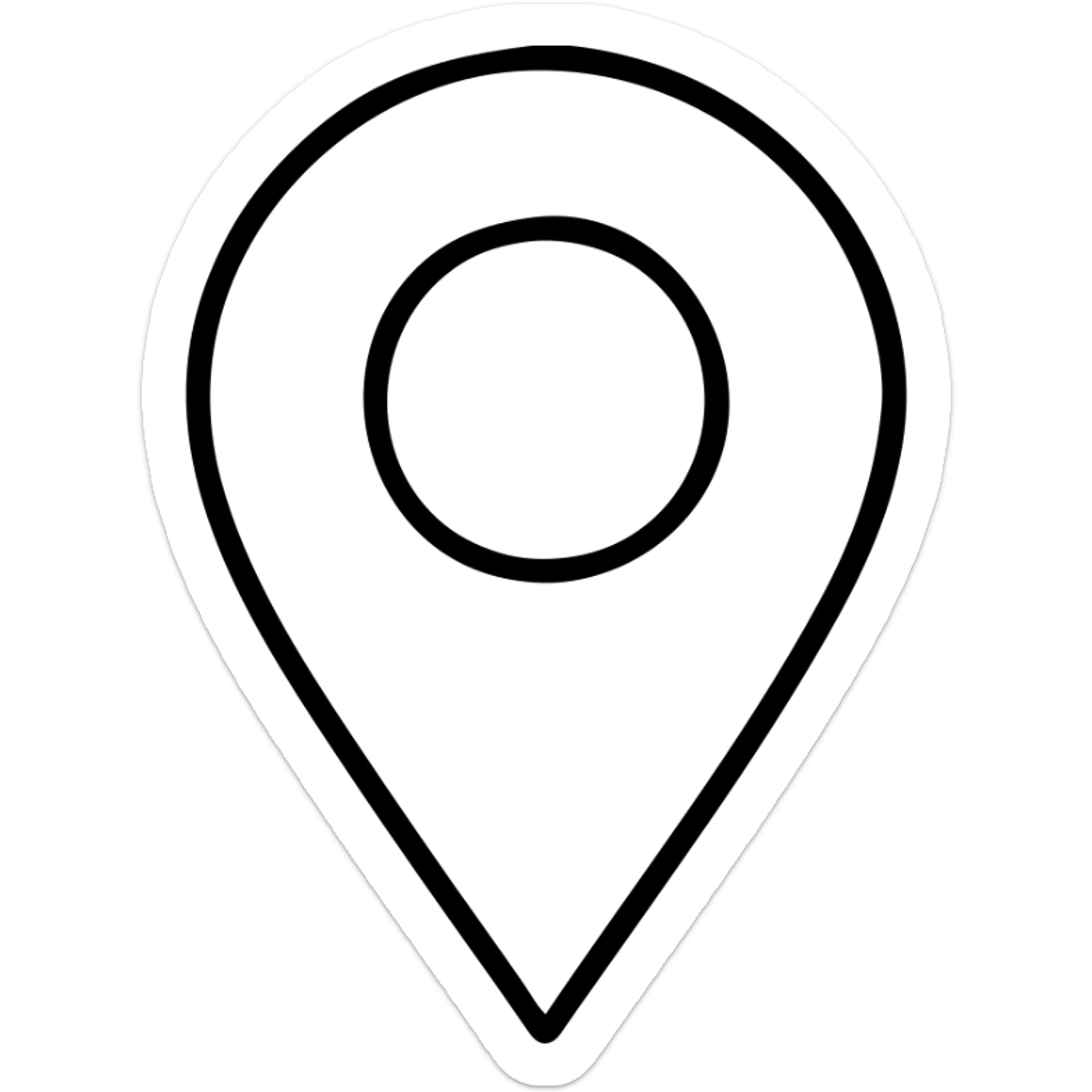 map marker sticker