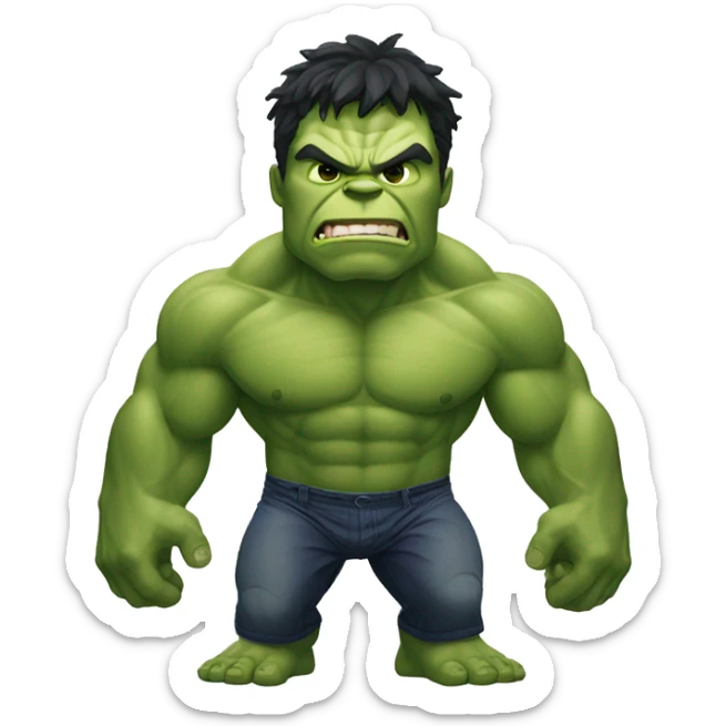 hulk девочка sticker
