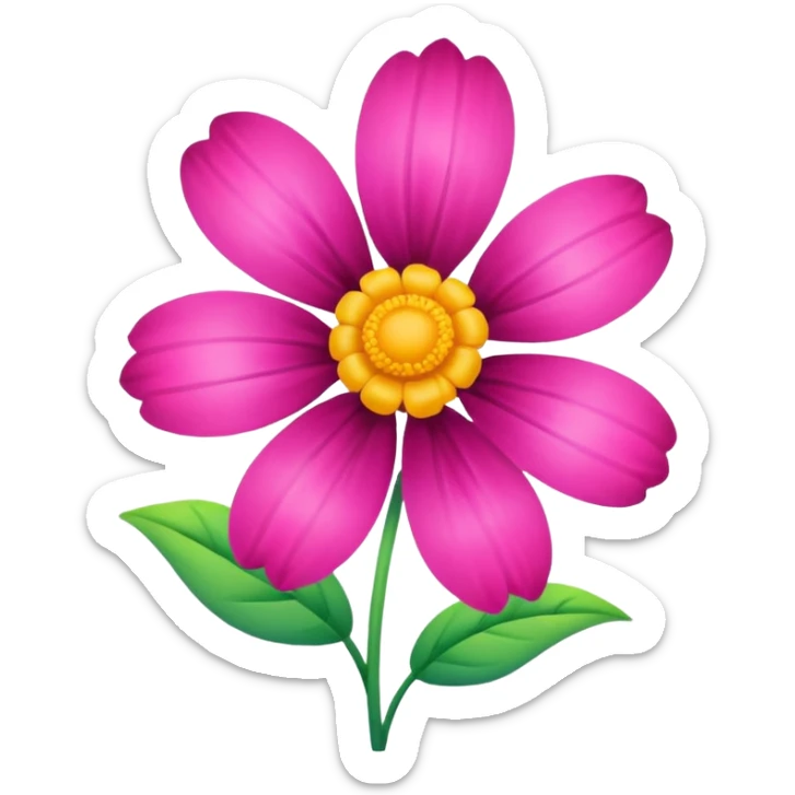 Flower sticker