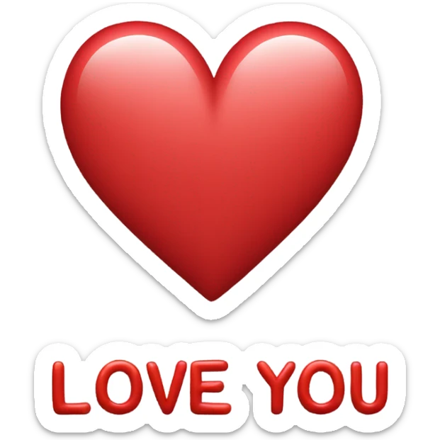 Love you sticker